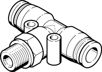 تصویر QST-G3/8-16 (186349) اتصال فیتینگ سه راهی پنوماتیک فستو 