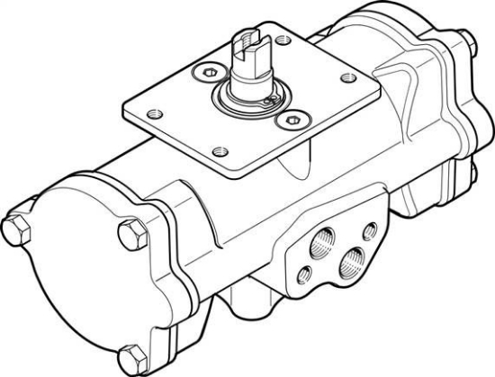 تصویر DAPS-0015-090-R-F03-CR (552869) Semi-rotary drive