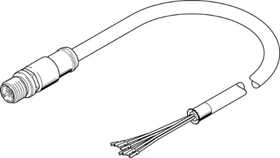 تصویر NEBS-SM12G12-E-5-N-LE12 (3947395) کابل رابط فستو 