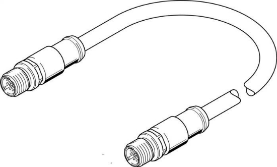 تصویر NEBS-SM12G12-E-0.3-N-M12G12 (3947404) کابل رابط فستو 