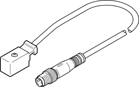 تصویر KMYZ-2-24-M8-0,5-LED (177676) کابل رابط فستو 