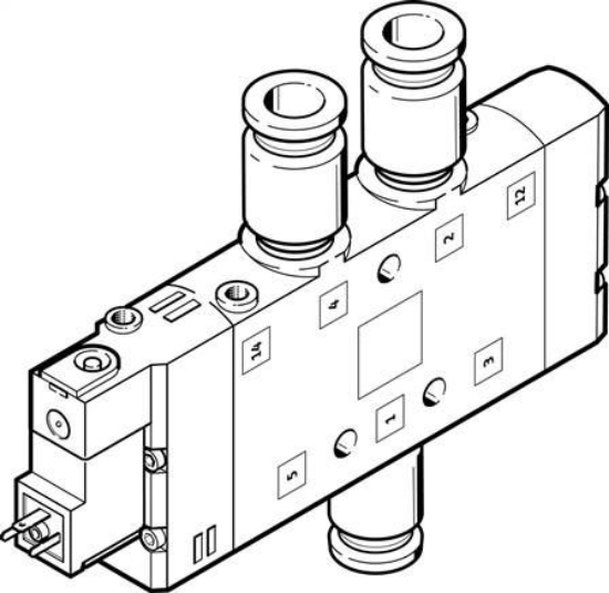 تصویر CPE24-M2H-5L-QS-12 (163826) شیر برقی پنوماتیک فستو  