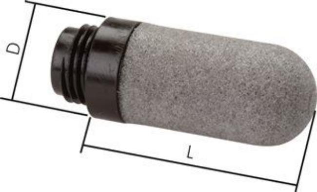 Silencer made of plastic, sintered (VYON)