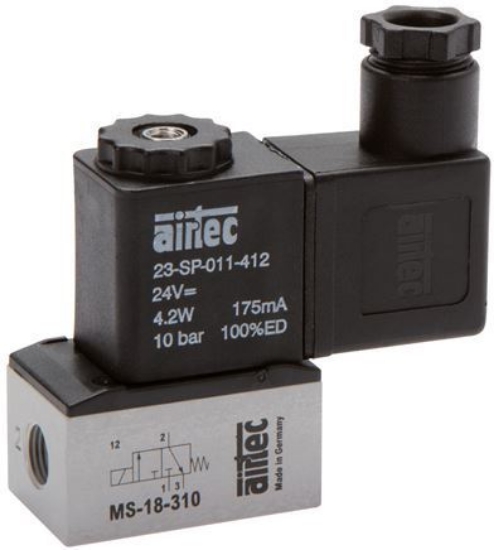 تصویر 3/2-way solenoid valve, M 5, closed (NC), 12 V=