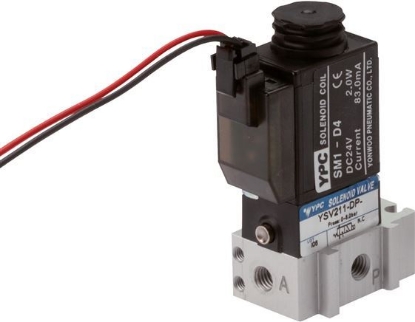 تصویر 3/2-way solenoid valve, M 5, closed (NC), 24 V=