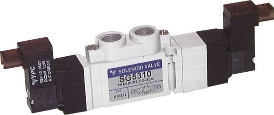 تصویر 5/3-way solenoid valve, G 1/8", ventilated, 24 V=