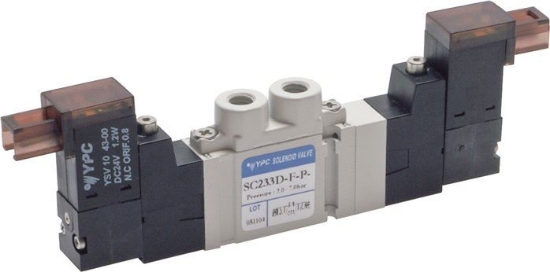 تصویر 5/3-way solenoid valve, M 5, closed, 24 V=