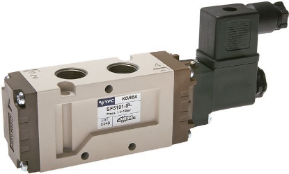 تصویر 5/2-way solenoid valve, G 3/8", spring return, 24 V=