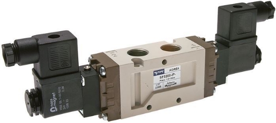 تصویر 5/2-way solenoid valve, G 3/8", pulse valve, 230 V AC