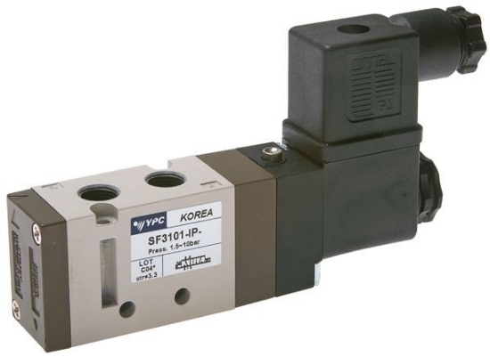 تصویر 5/2-way solenoid valve, G 1/8", spring return, 24 V=