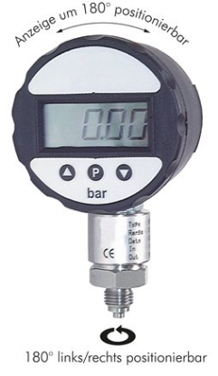 تصویر Digital pressure gauge 0 - 1600 bar, Continuous operation with external 24 V DC supply