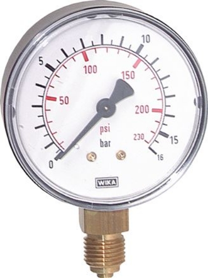 تصویر Manometer senkrecht (KU/Ms), 63mm, -1200 bis 0 mbar